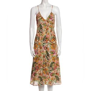 ba&sh Colorful Paisley Midi Dress